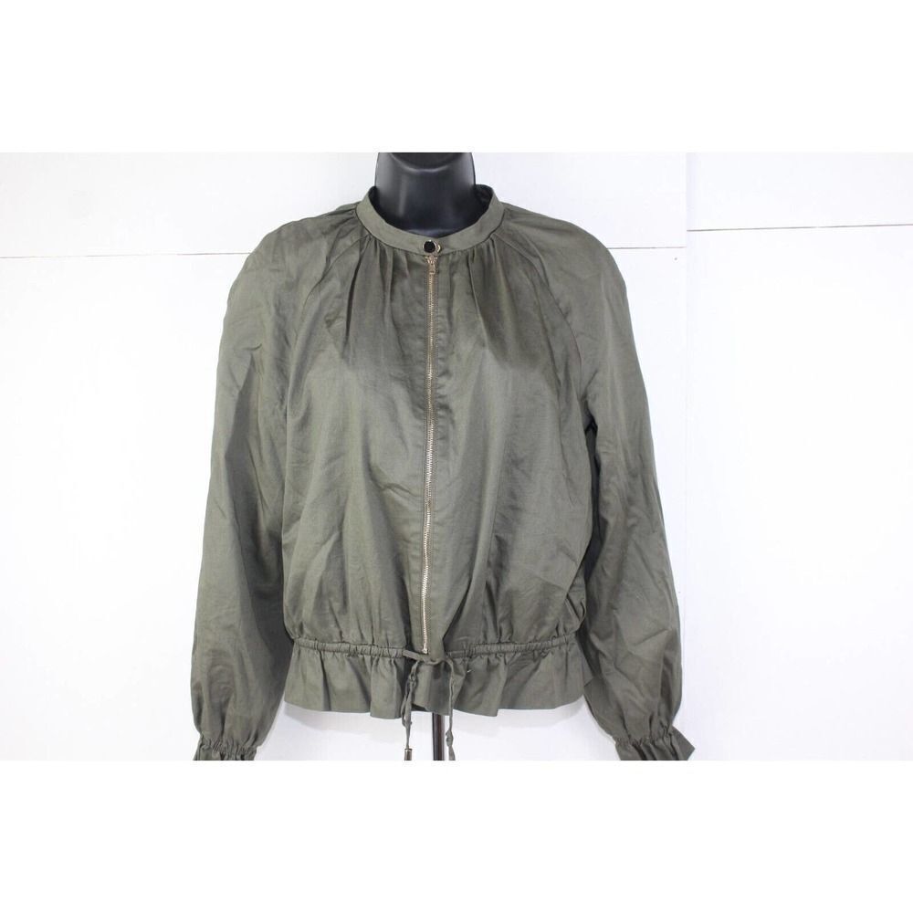 ladies H&M green jacket size 4